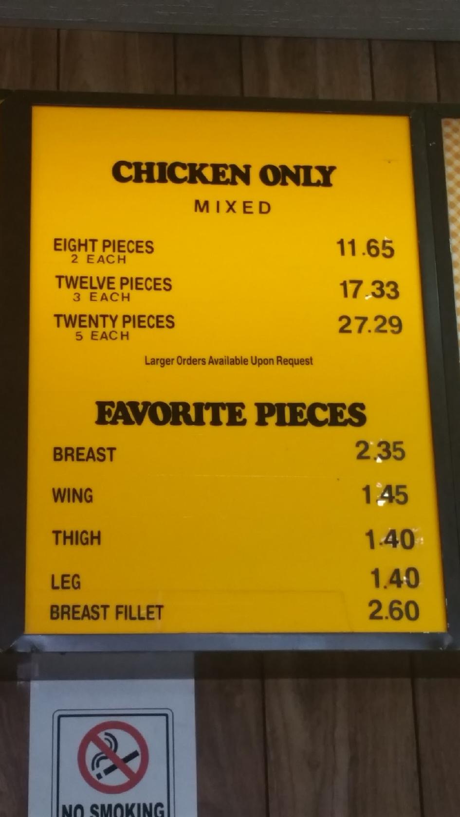 Menu at Golden Skillet fast food, Richmond, Jahnke Rd