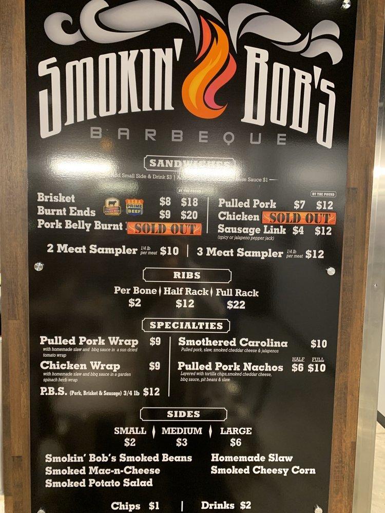 Menu at Smokin' Bob's BBQ, Springfield, E Sunshine St e