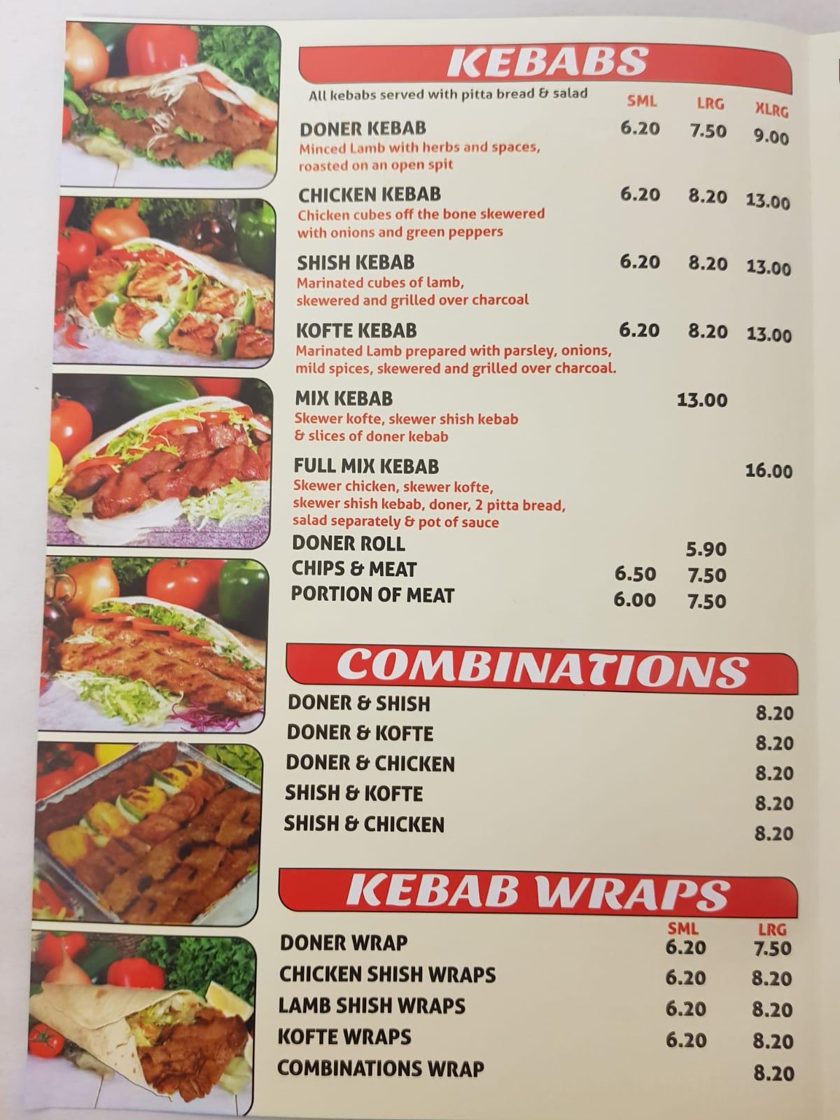 Menu At Barnehurst Kebab House Bexleyheath Menu At Barnehurst Kebab House Bexleyheath