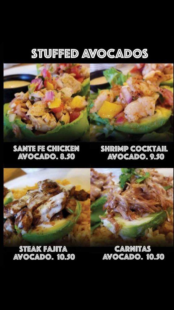 Menu at Avocado’s restaurant, Bay Saint Louis