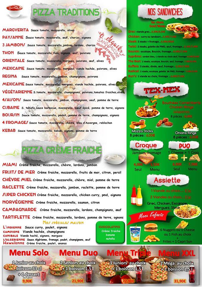 Menu de Odélice Livry