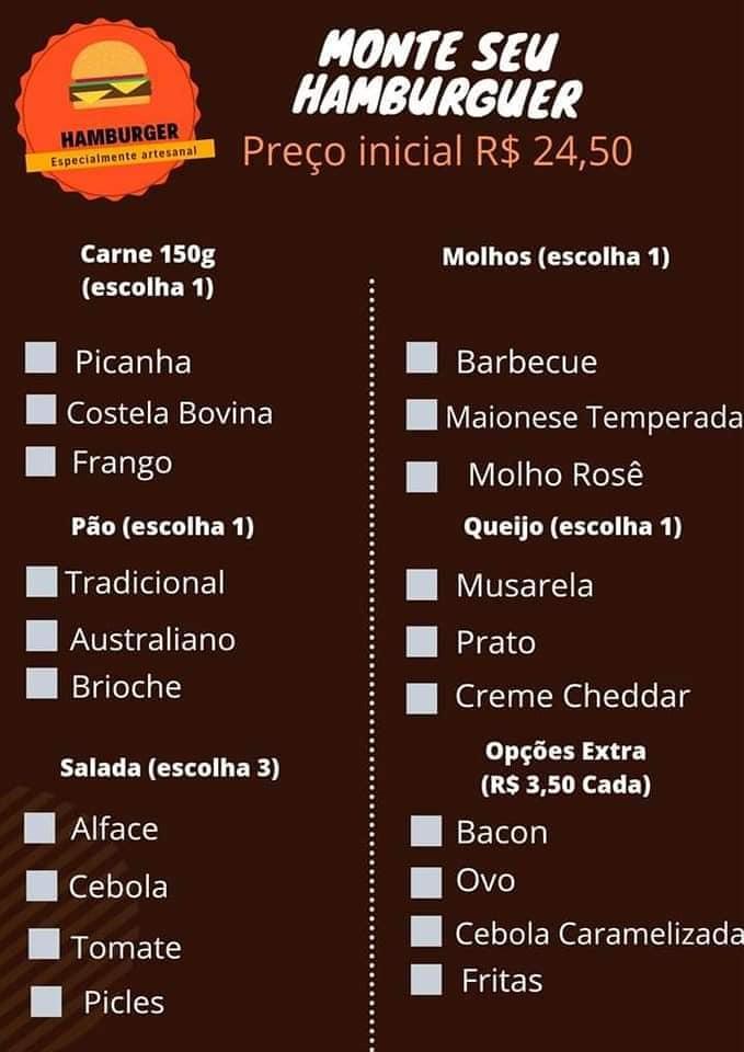Casa Cozinha cardápio