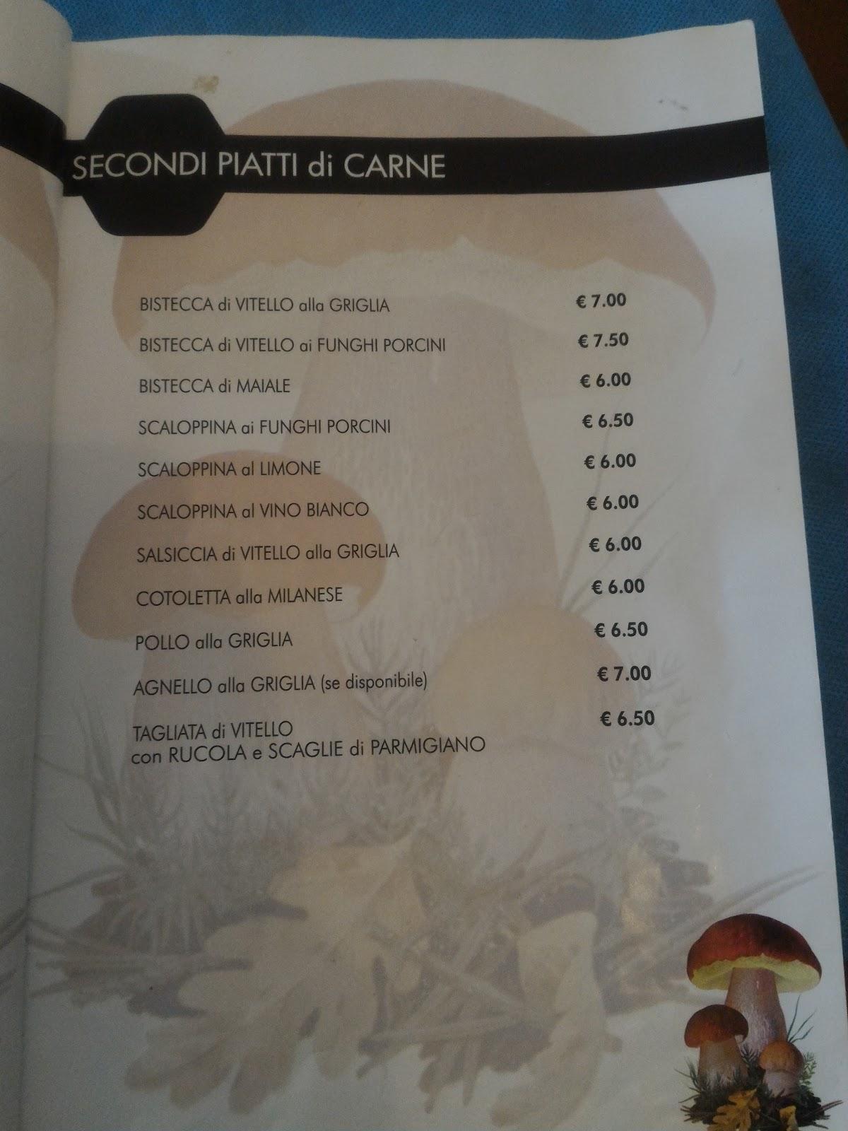 Menu da Il Fungo Porcino Ristorante & affittacamere, Castelcivita
