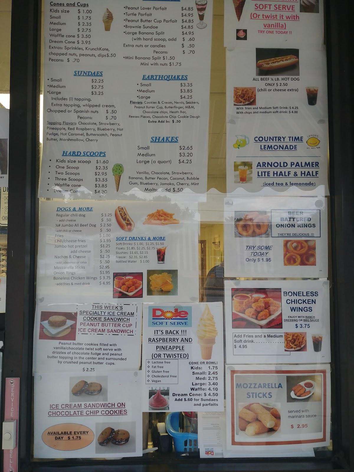 Menu at Dairy King desserts, South Euclid, Mayfield Rd