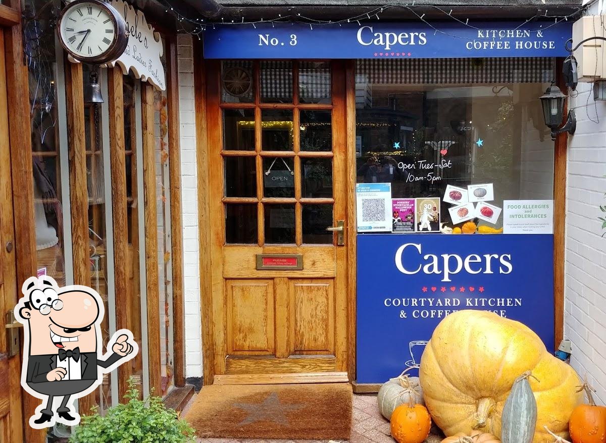 Capers Courtyard Kitchen & Coffee House in Dorking Restaurant menu