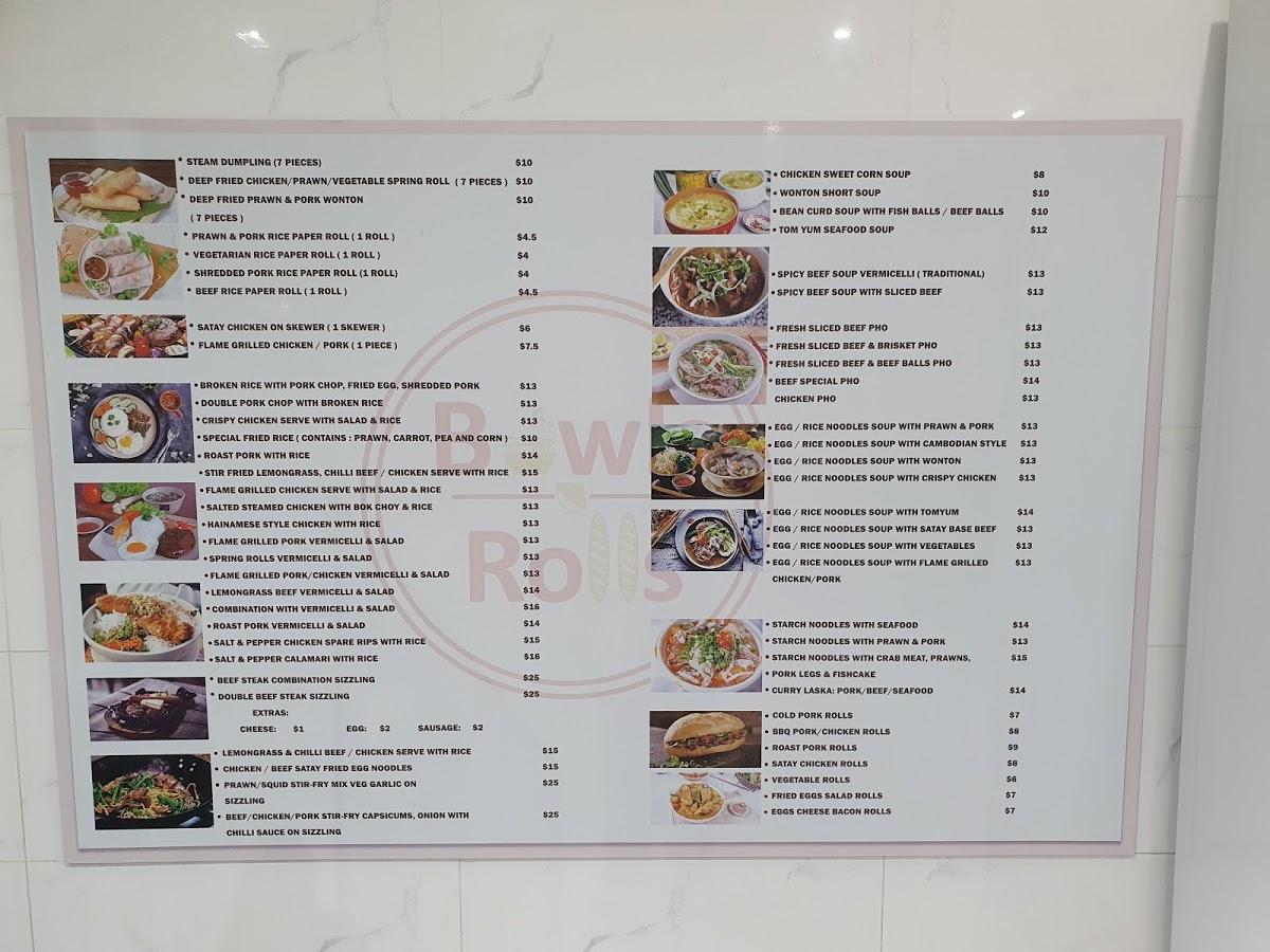 Menu at KM Phở Restaurant, Hampton Park