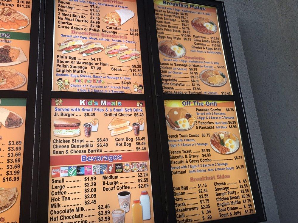 Menu at Douglas Burgers 23 restaurant, Lake Elsinore