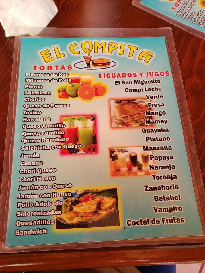 Carta Del Pub Y Bar El Compita Tortas Jugos Y Licuados San Miguel Del