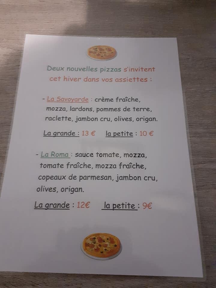 Menu Au Le Palais Gourmand Snack Pizza Burger Dessert Cluis Restaurant