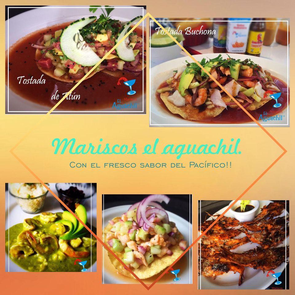 Carta de El Aguachil Restaurante de Mariscos, Cuernavaca, Av. San Diego 702  - C