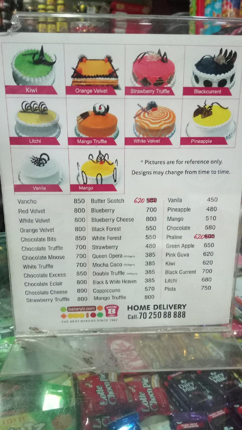 Menu at Best Bakers, Kochi, Pandit Karuppan Road