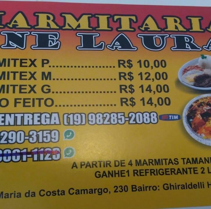 Menu At Marmitaria Ane Laura Restaurant Hortol Ndia