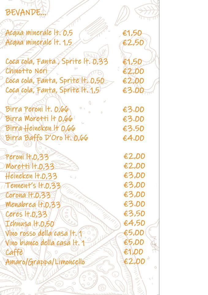 Menu di Ciccio Pizza 