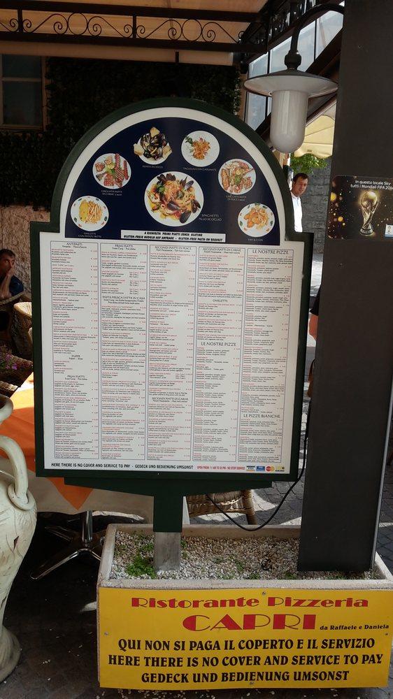 Menu di Capri 
