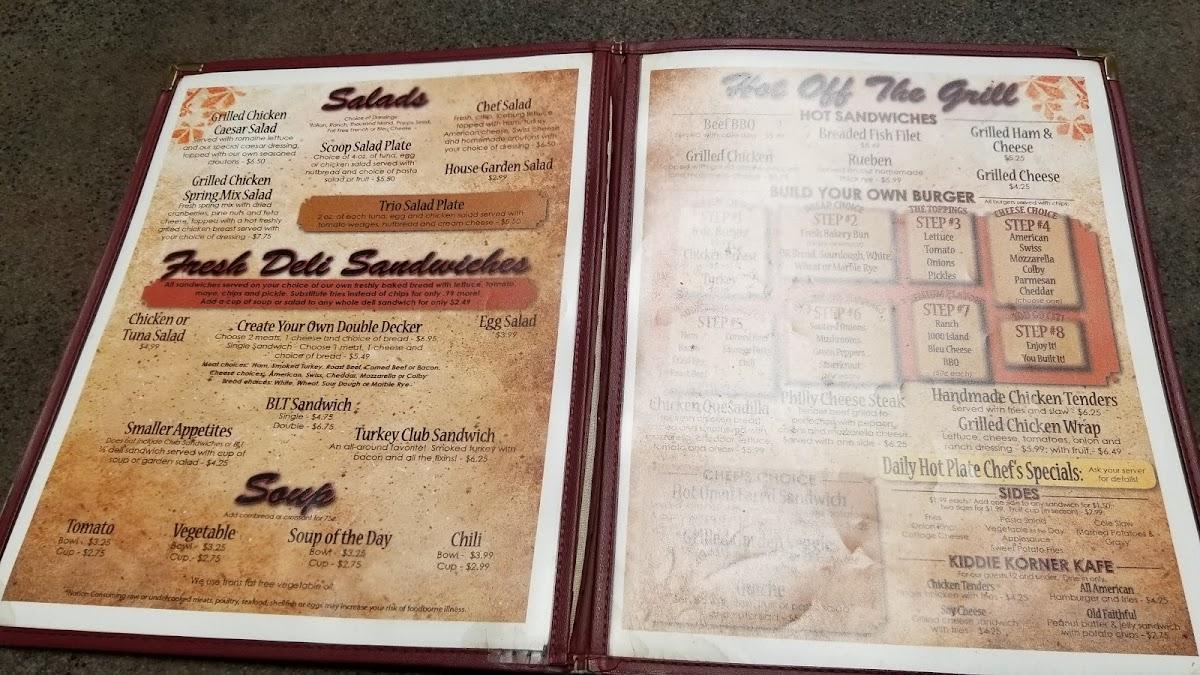 Menu at Bonnie Lynn Bakery & Restaurant, Cincinnati, Luschek Dr