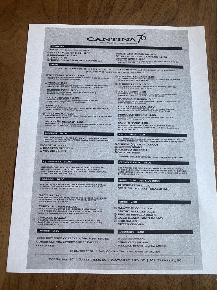 menu-at-cantina-76-pub-bar-kiawah-island-219-farm-lake-view-rd