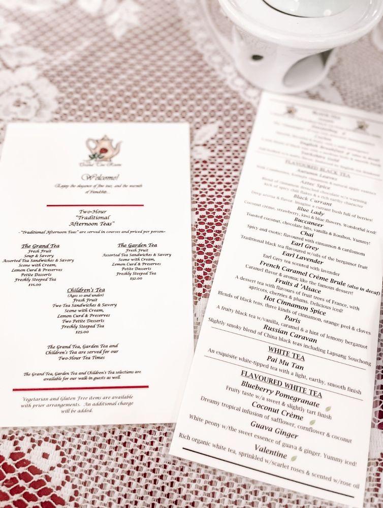 Carta del restaurante The Grand Tea Room, Escondido