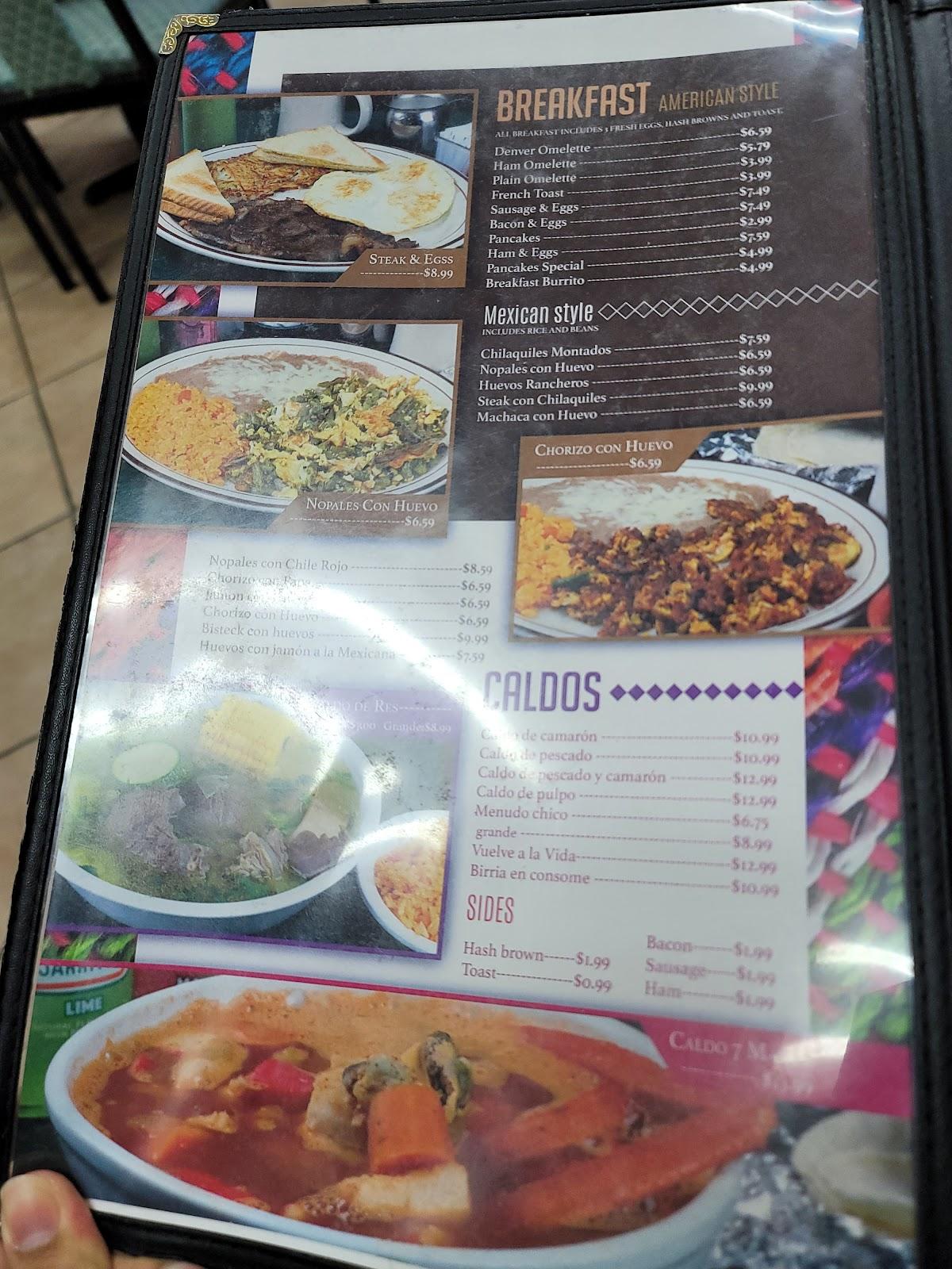 Menu at El Jaliscience restaurant, Oklahoma City, 816 SW 29th St