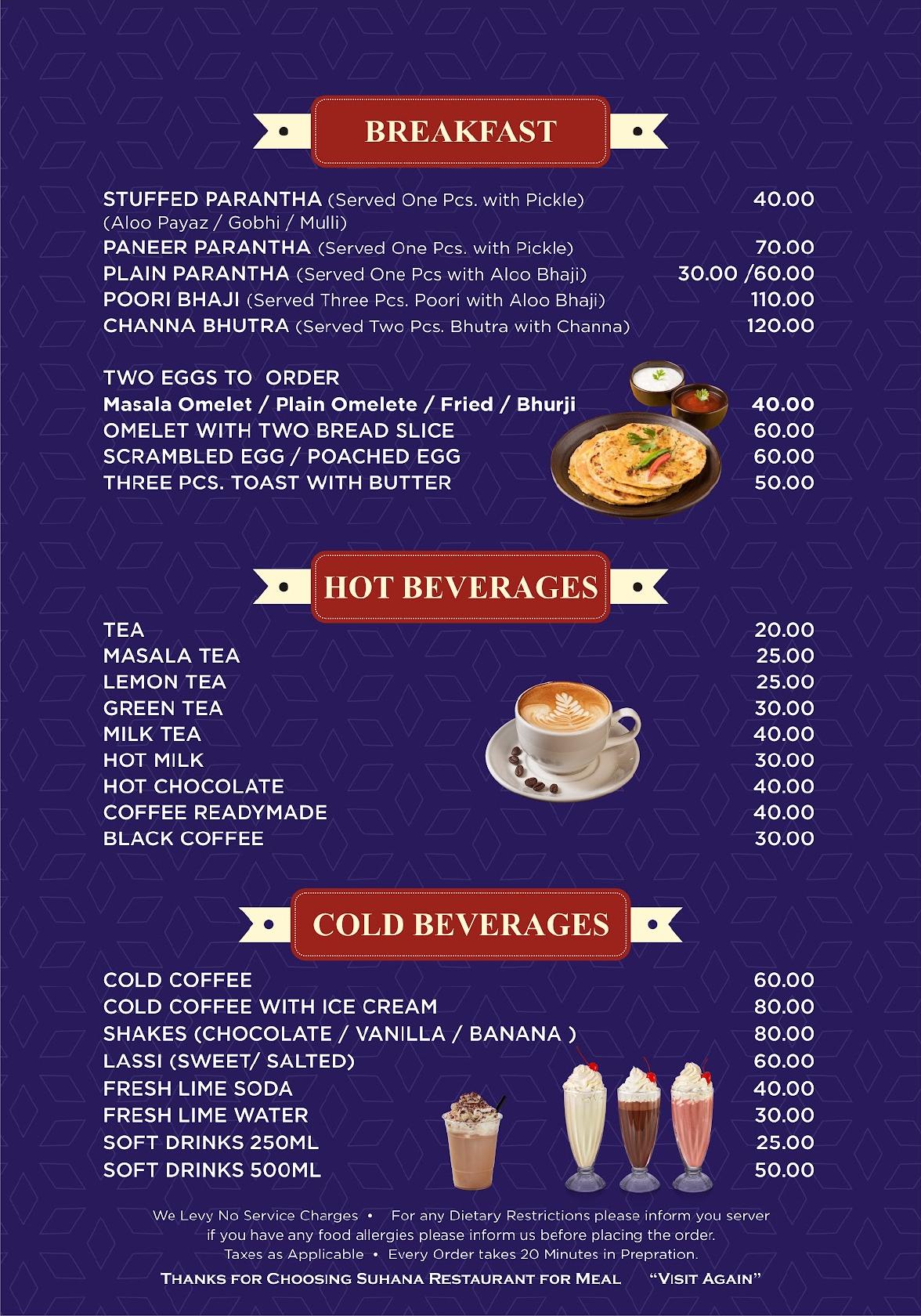 Menu at SUHANA FOOD CORNER, India, MandiBajaura Rd