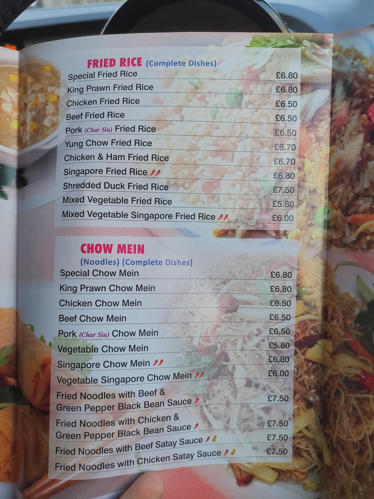 Menu at Golden City fast food, Great Sankey, 163 Park Rd