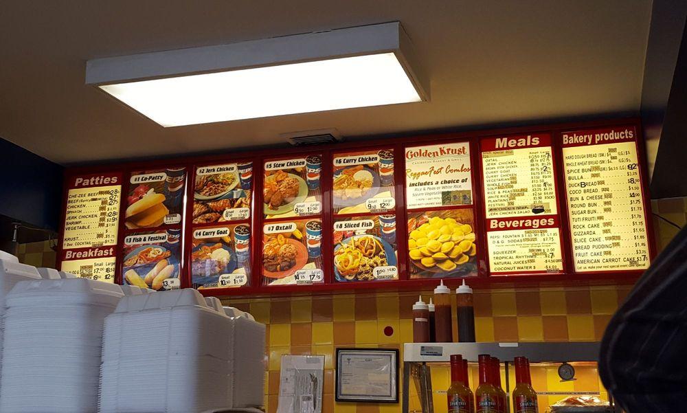Menu at Golden Krust Caribbean Restaurant, Amityville