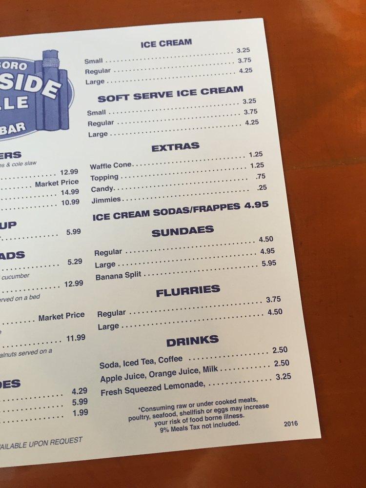 Menu at Wolfeboro Dockside Grille & Dairy Bar, Wolfeboro