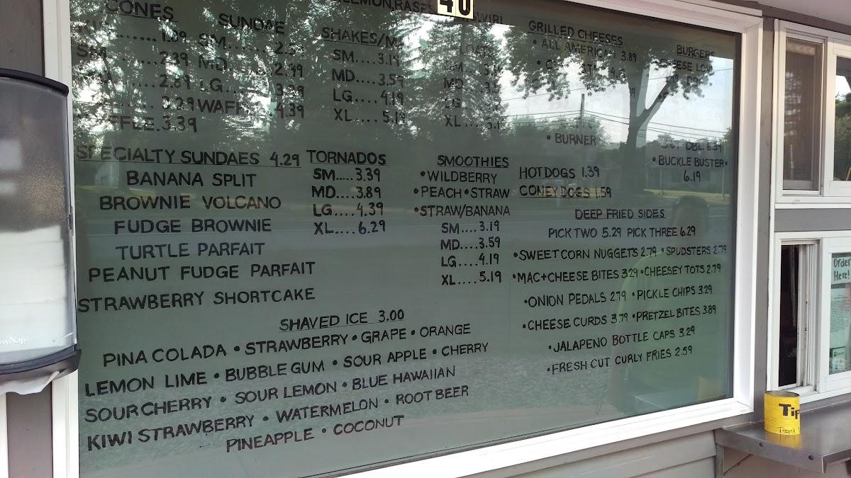 Menu at Auburn Dairy Freeze restaurant, Auburn