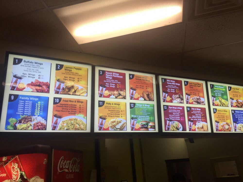 Menu at Wild Wings Station restaurant, Memphis