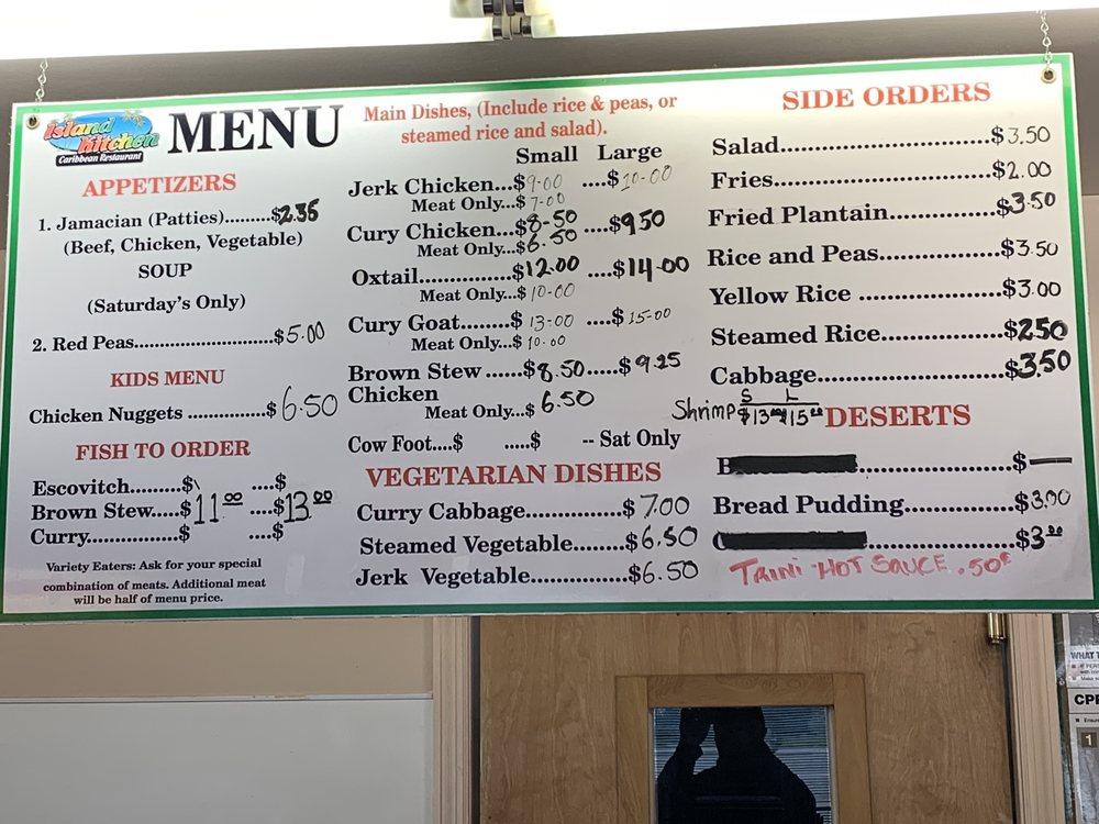 Menu at Island Kitchen Trini edition restaurant, Pensacola, N New Warrington Rd
