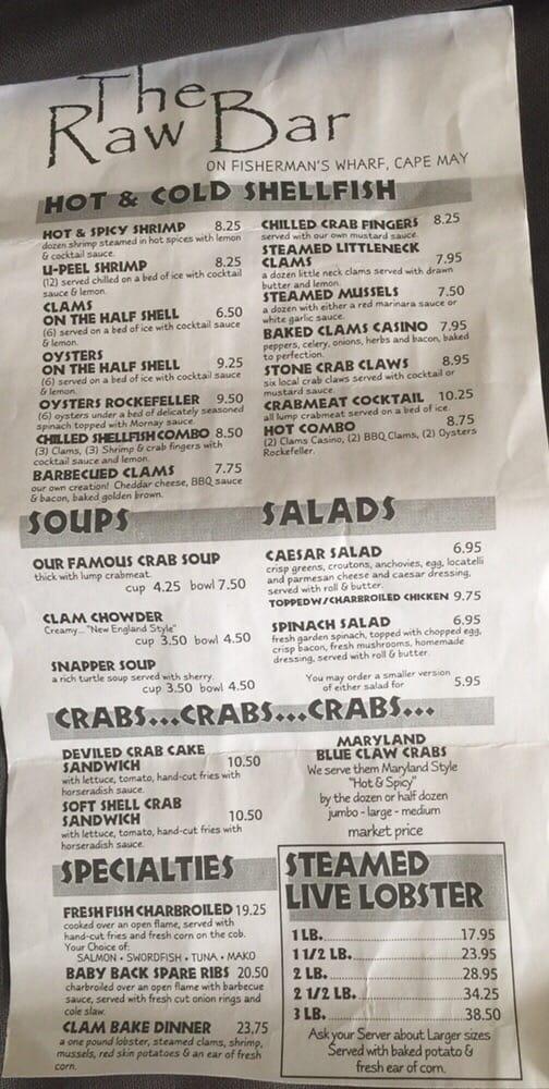 nick's lobster house menu