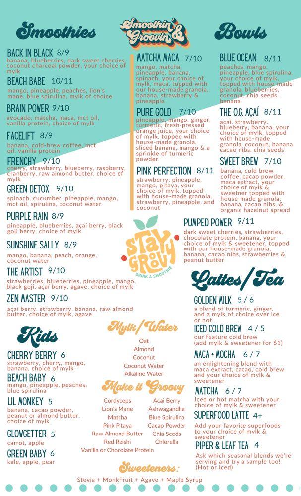 Menu at Smoothin' & Groovin' pub & bar, Searcy