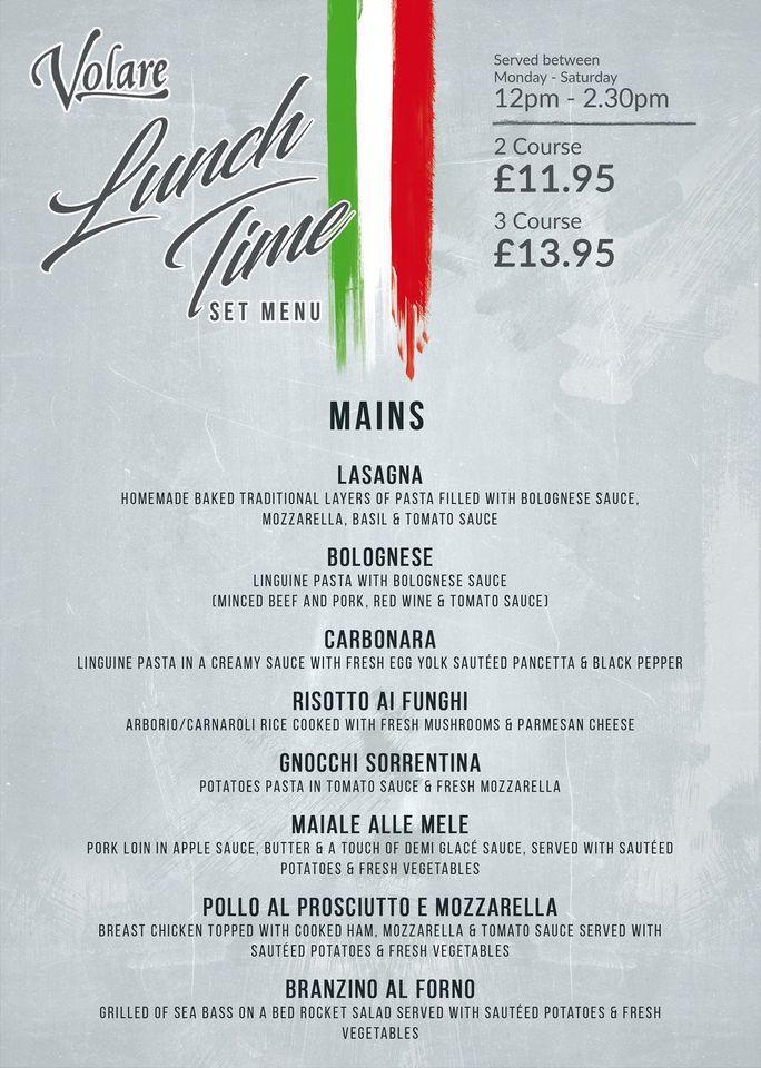 menu-at-volare-italian-restaurant-caerphilly