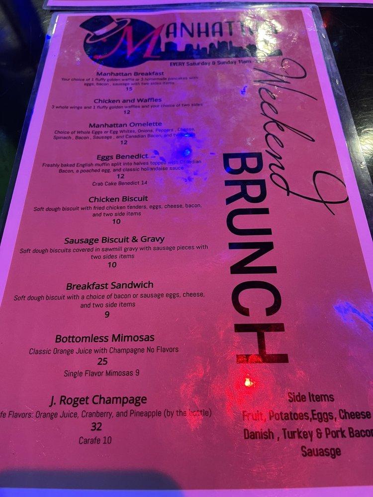 Menu at Manhattan Sports Bar & Lounge, Memphis