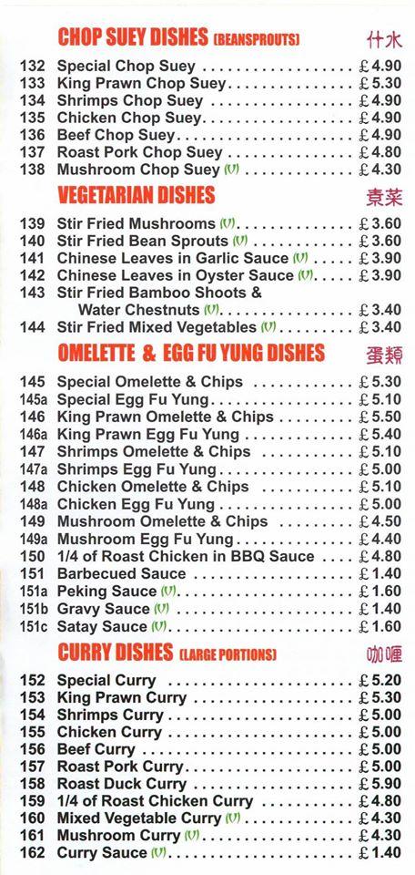 Menu at Wok U Like fast food, Pentre