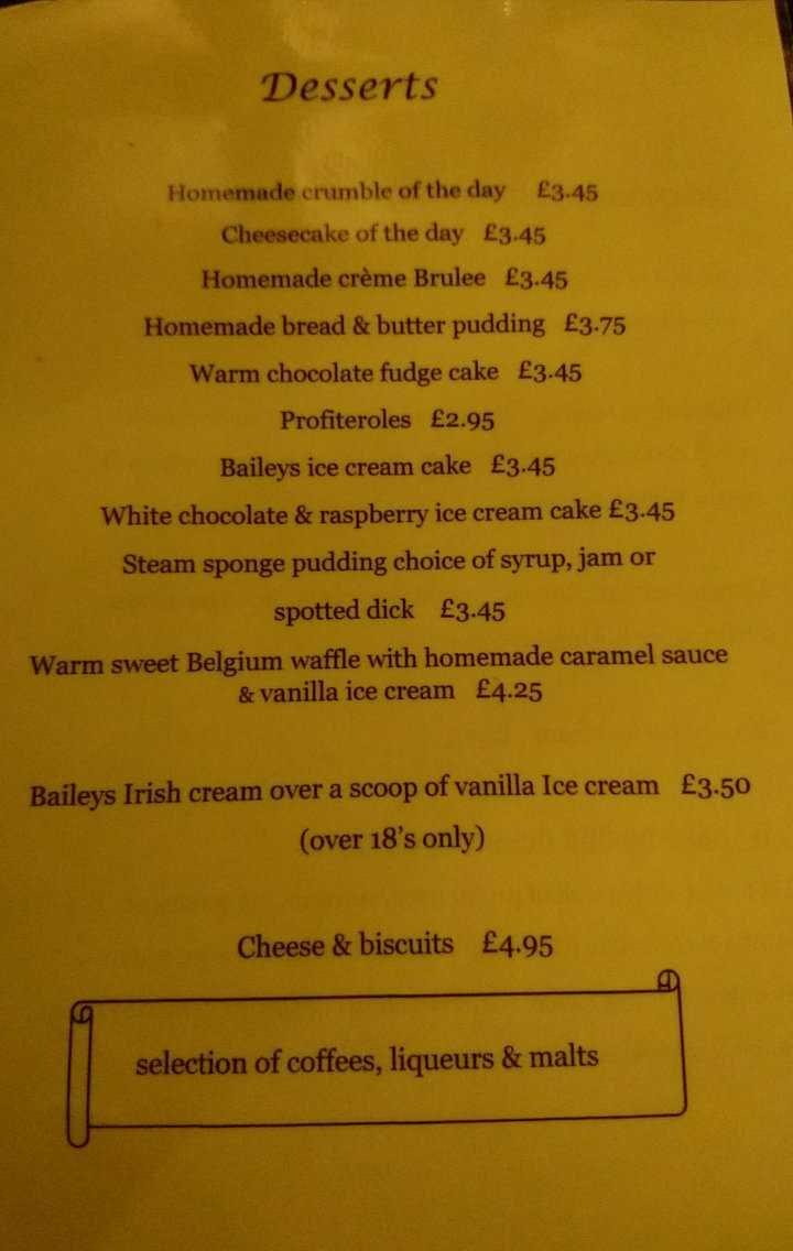 Menu At The Royal Oak Pub And Bar Bromsgrove 0186