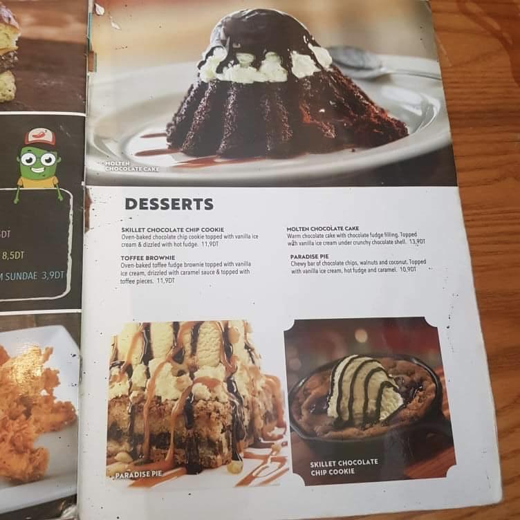 Menu at Chili's America's Grill restaurant, Tunis, R5P6+QJW