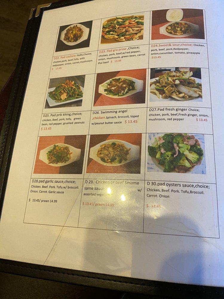 Menu at Coconut Thai Restaurant (Chilliwack), Chilliwack