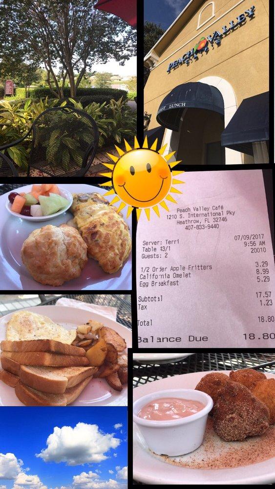 Menu at Peach Valley Café cafe, Heathrow, International Pkwy