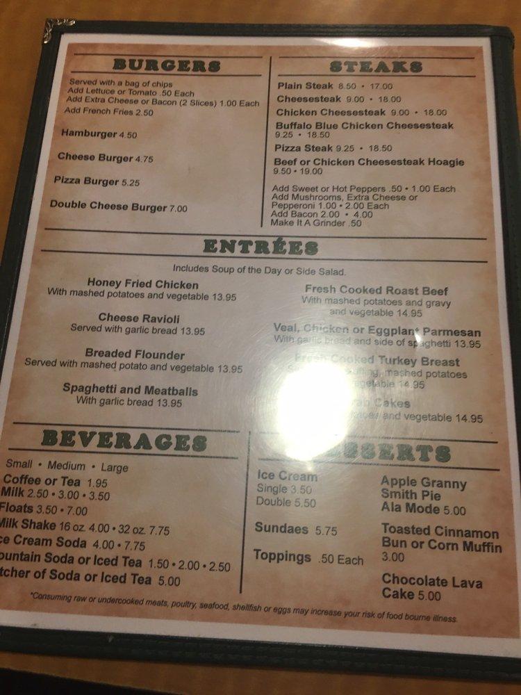 Menu at Joe's Pizza And Restaurant, Broomall