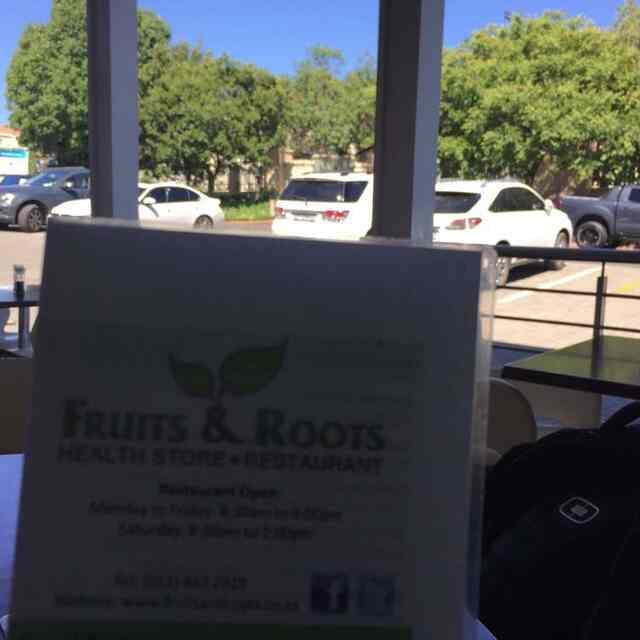 Menu at Fruits & Roots restaurant, Johannesburg