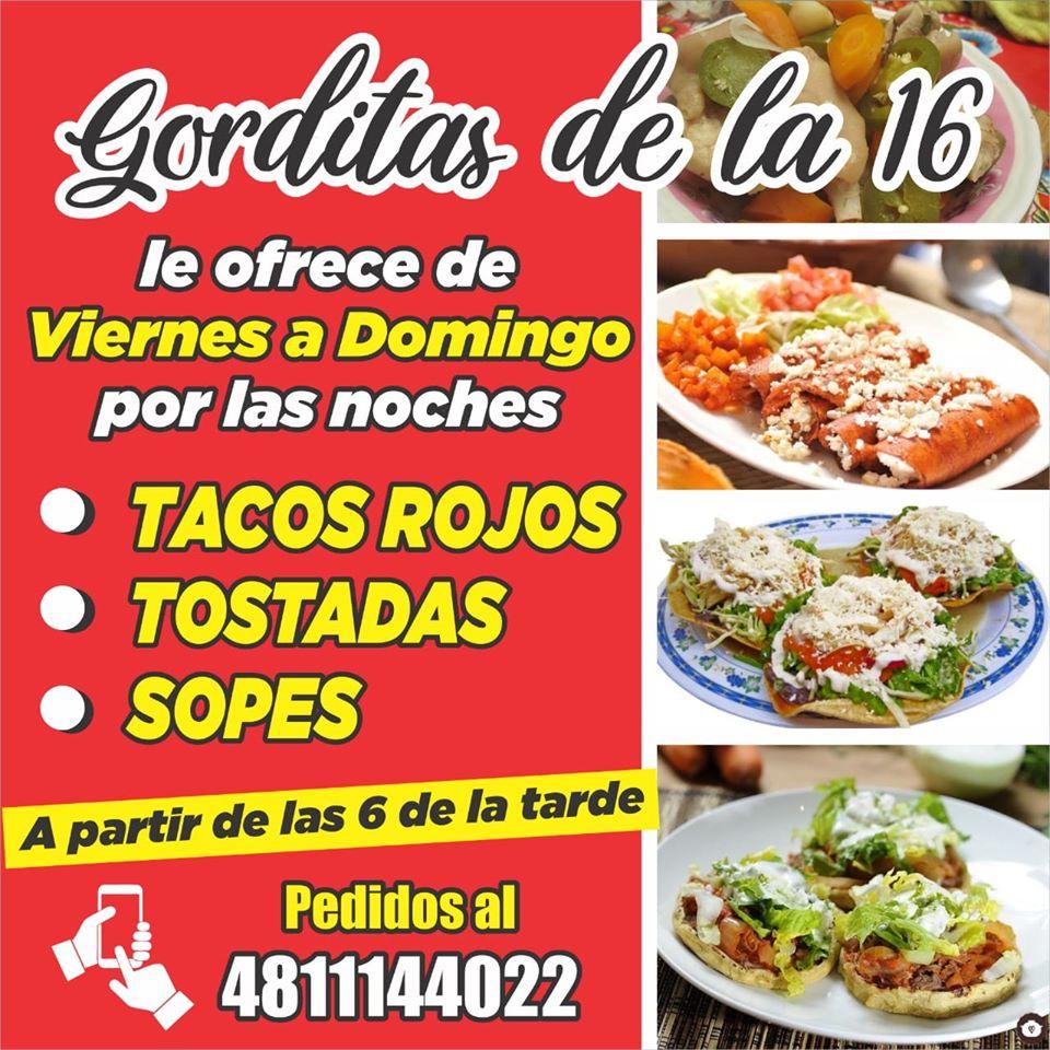 Menu at Gorditas De La 16 restaurant, Ciudad Valles