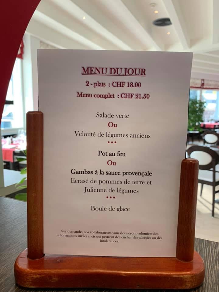 Menu de Hôtel Castel