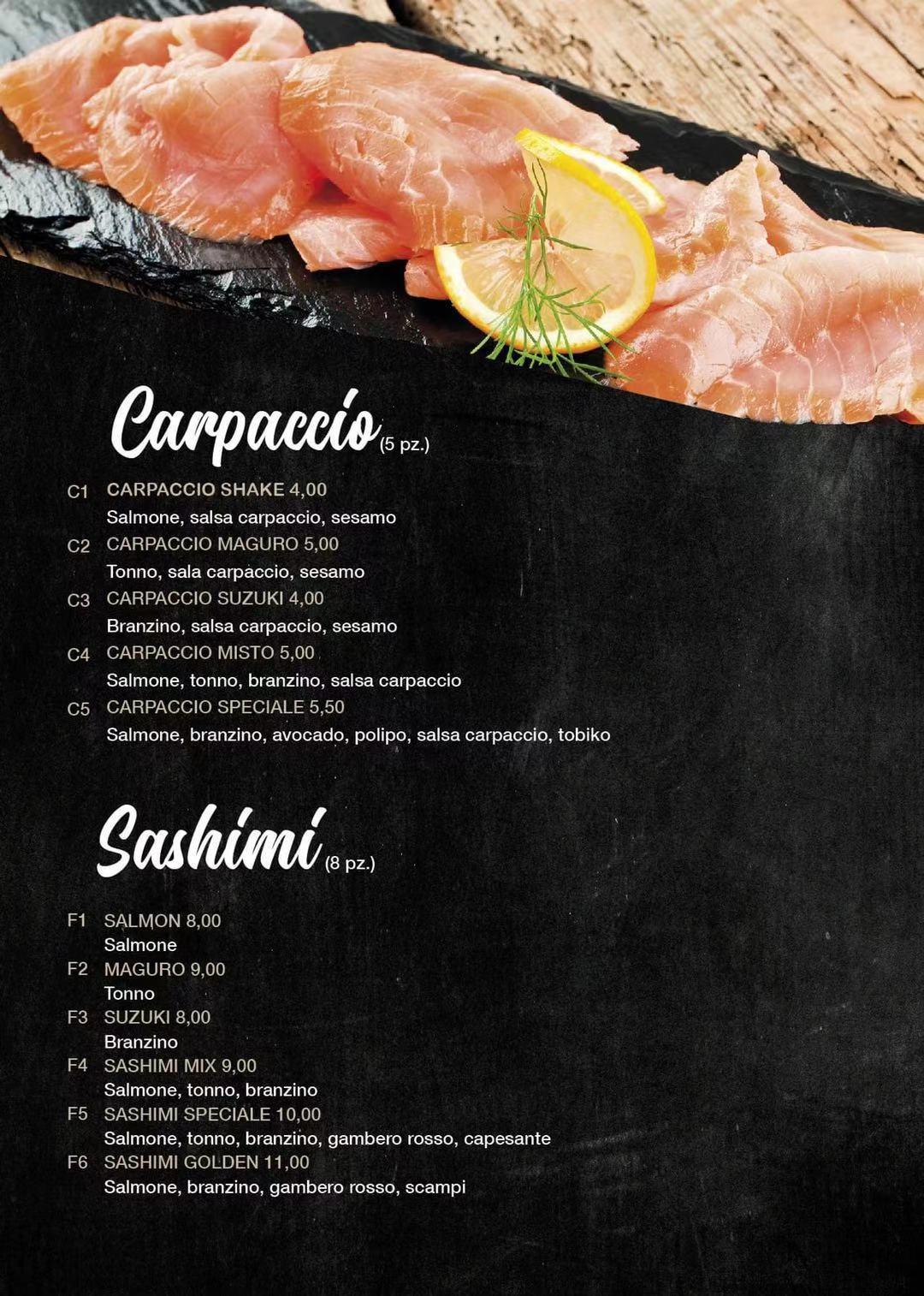 Menu di KOI Ristorante Giapponese 