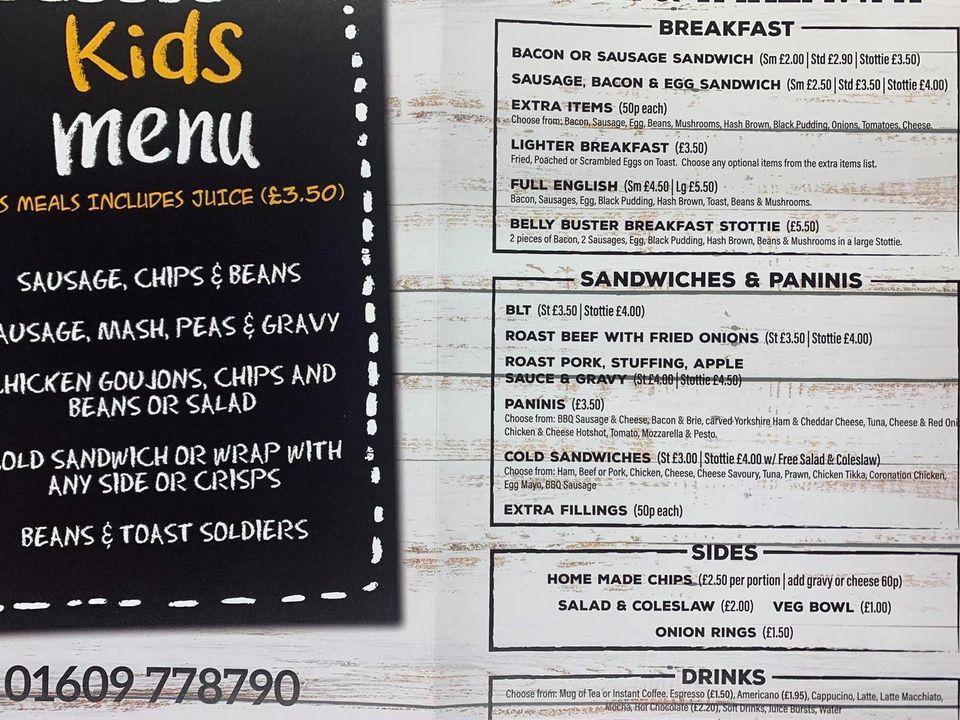 Menu at Lisa's Sandwich & Snack Bar, Northallerton