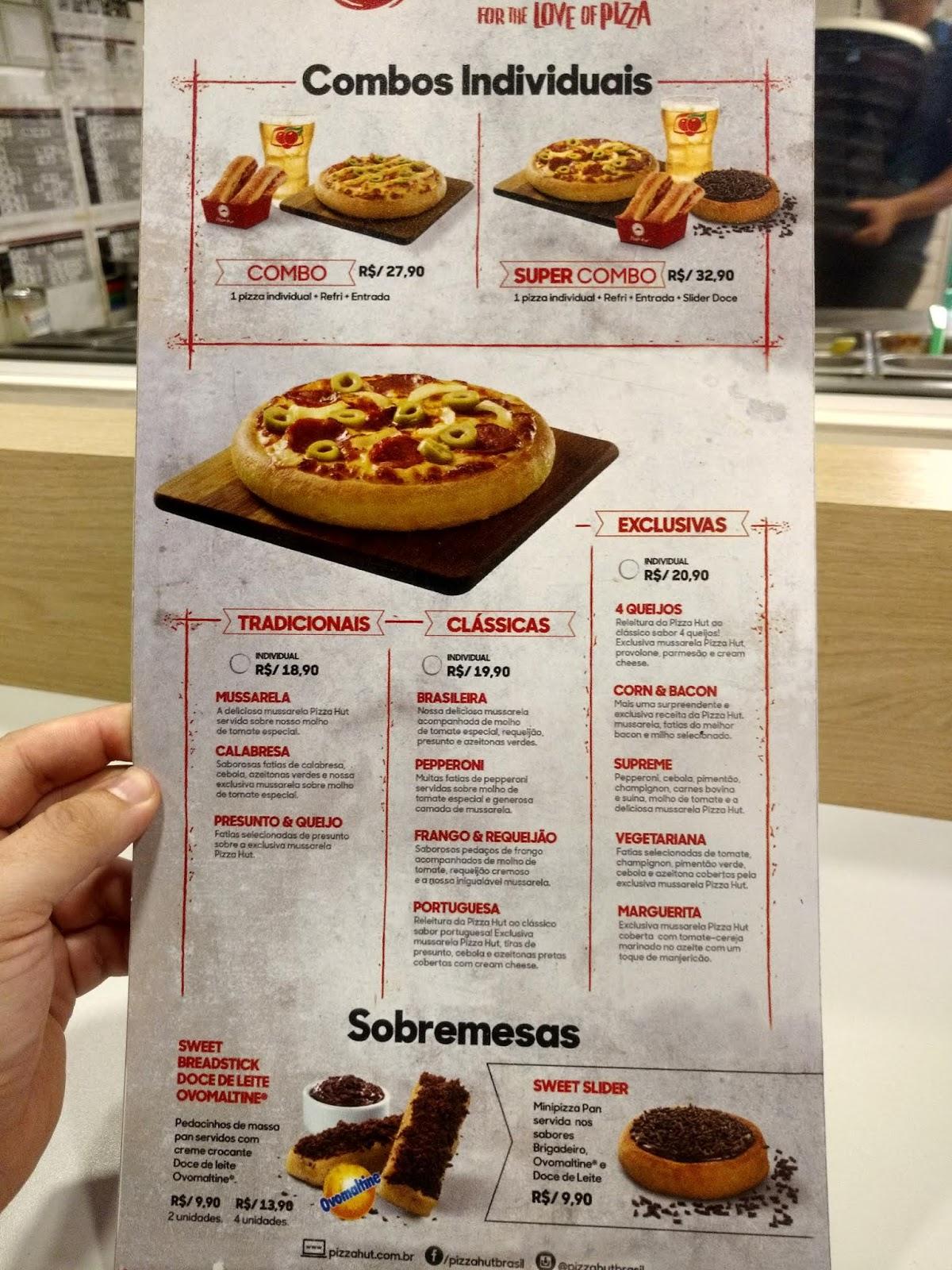Menu at Pizza Hut PH SD: Pizzaria, Sobremesas, Bebidas em Jardim ...