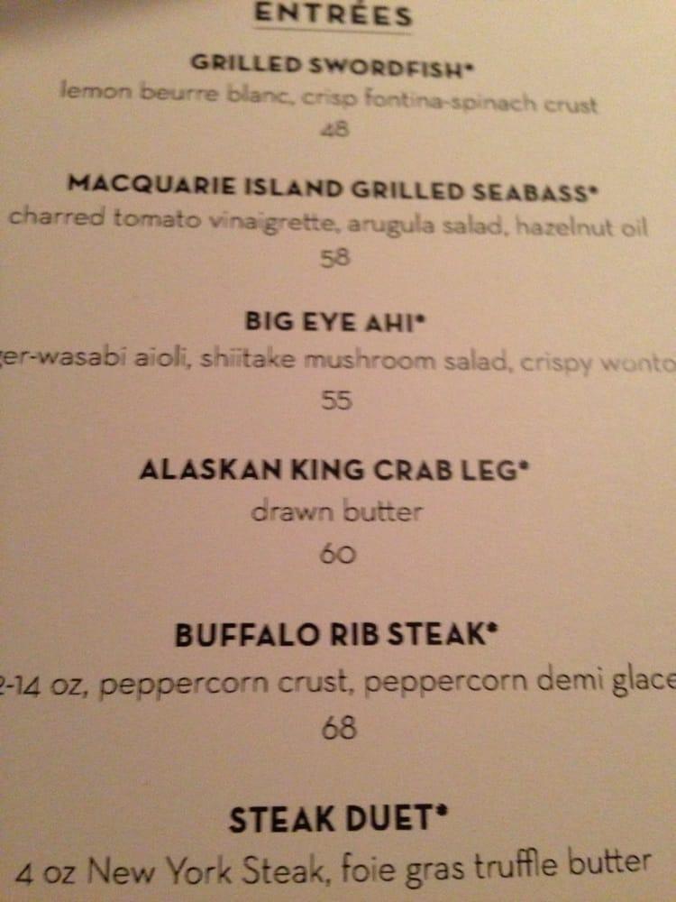 Menu at El Gaucho Bellevue pub & bar, Bellevue