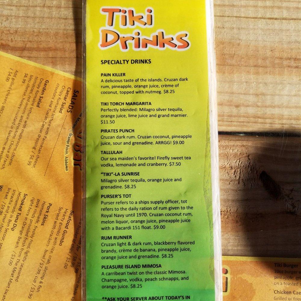 Tiki Orange Beach Menu: A Culinary Journey in Paradise