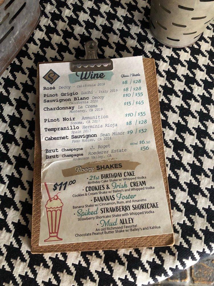 Menu at Sandy McGee's Restaurant, Richmond