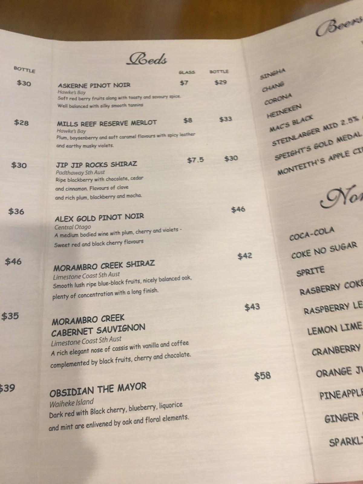 Menu at Thai Terrace Rolleston restaurant, Rolleston