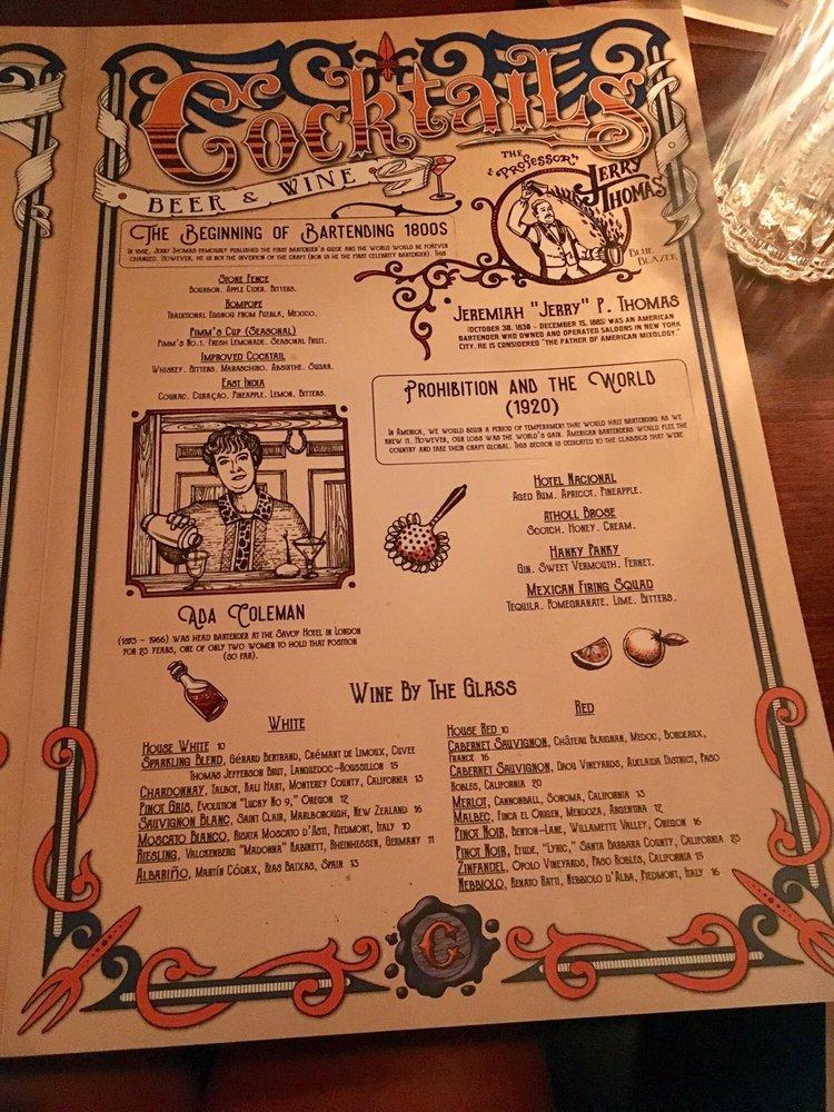 Menu at Cleaver Butchered Meats, Seafood & Classic Cocktails pub & bar